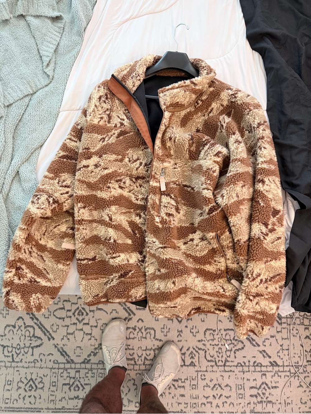 Qilo Tactical Dessert Tiger Sherpa Jacket